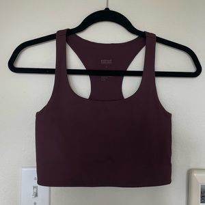 Girlfriend collective cocoa Paloma sports bra